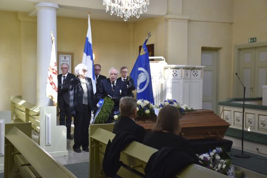 Eino Vilkkisen siunaus Huhtamon kirkossa